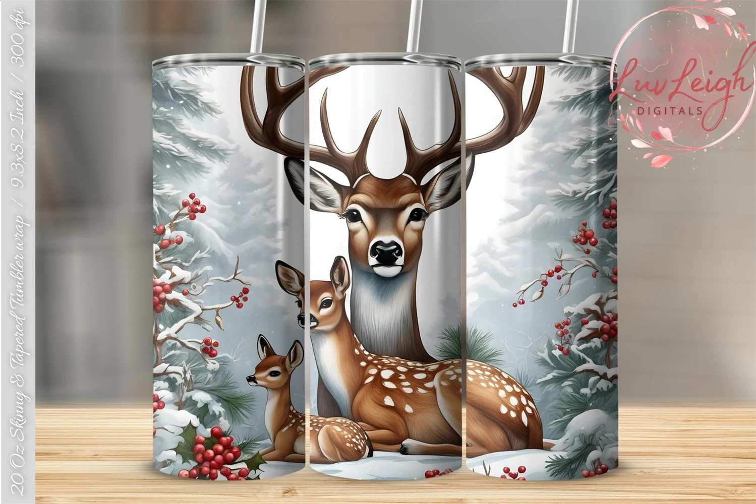 Deer Colorful Kids 20oz/30oz Skinny Tumbler