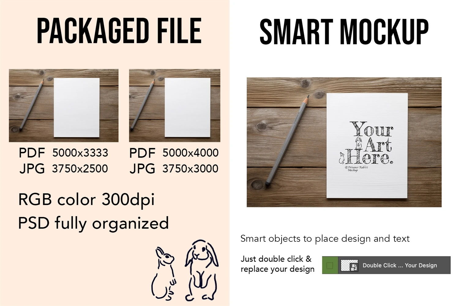 Large Drawing Pad Notepad Mockup PSD JPG Graphic by PrisonerRabbit