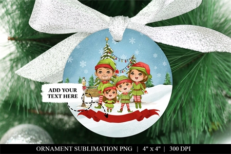 Mega Christmas Sublimation ornament PNG Bundle By Elenazlata_Art