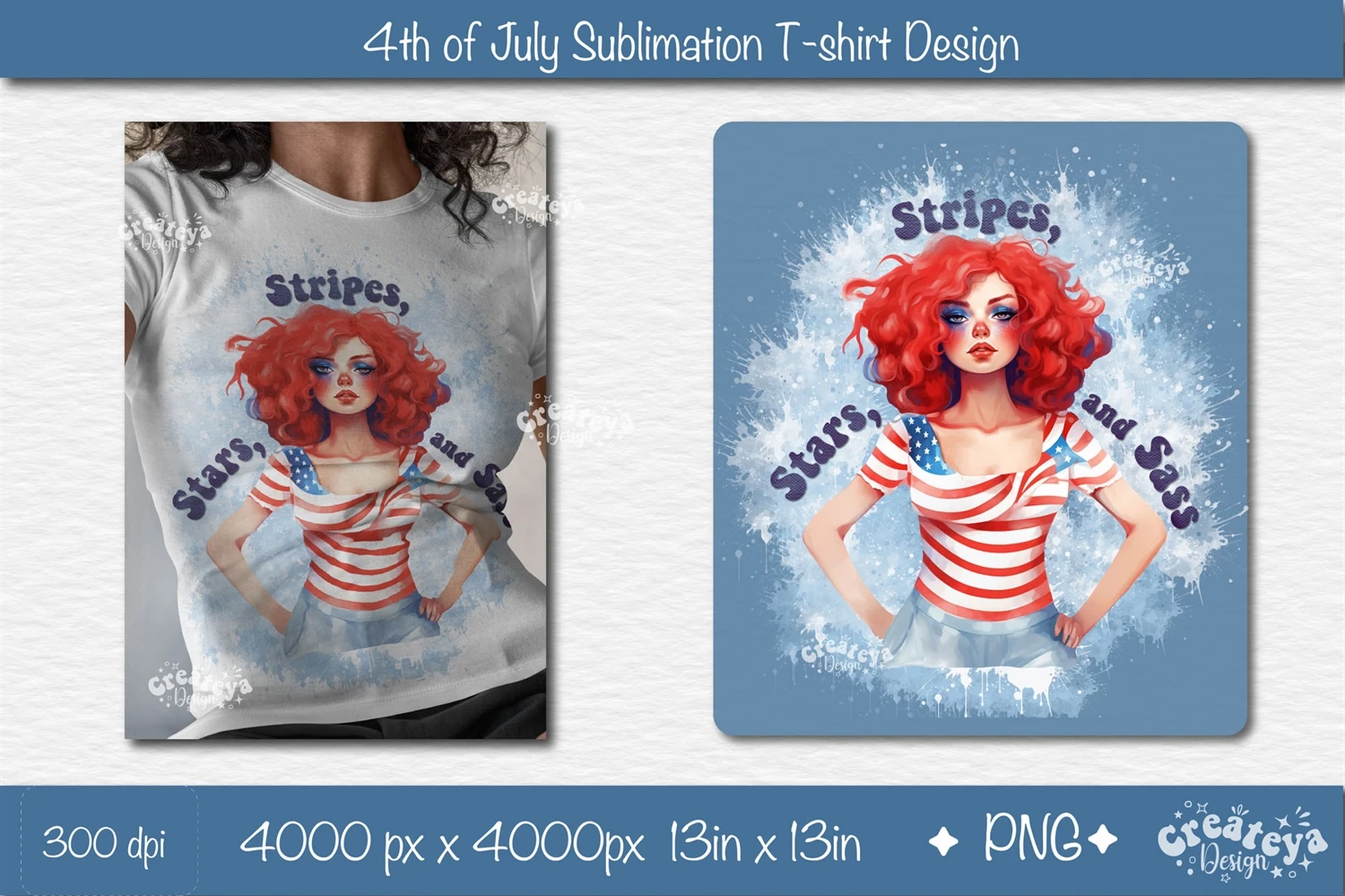 4th of July Sublimation Design