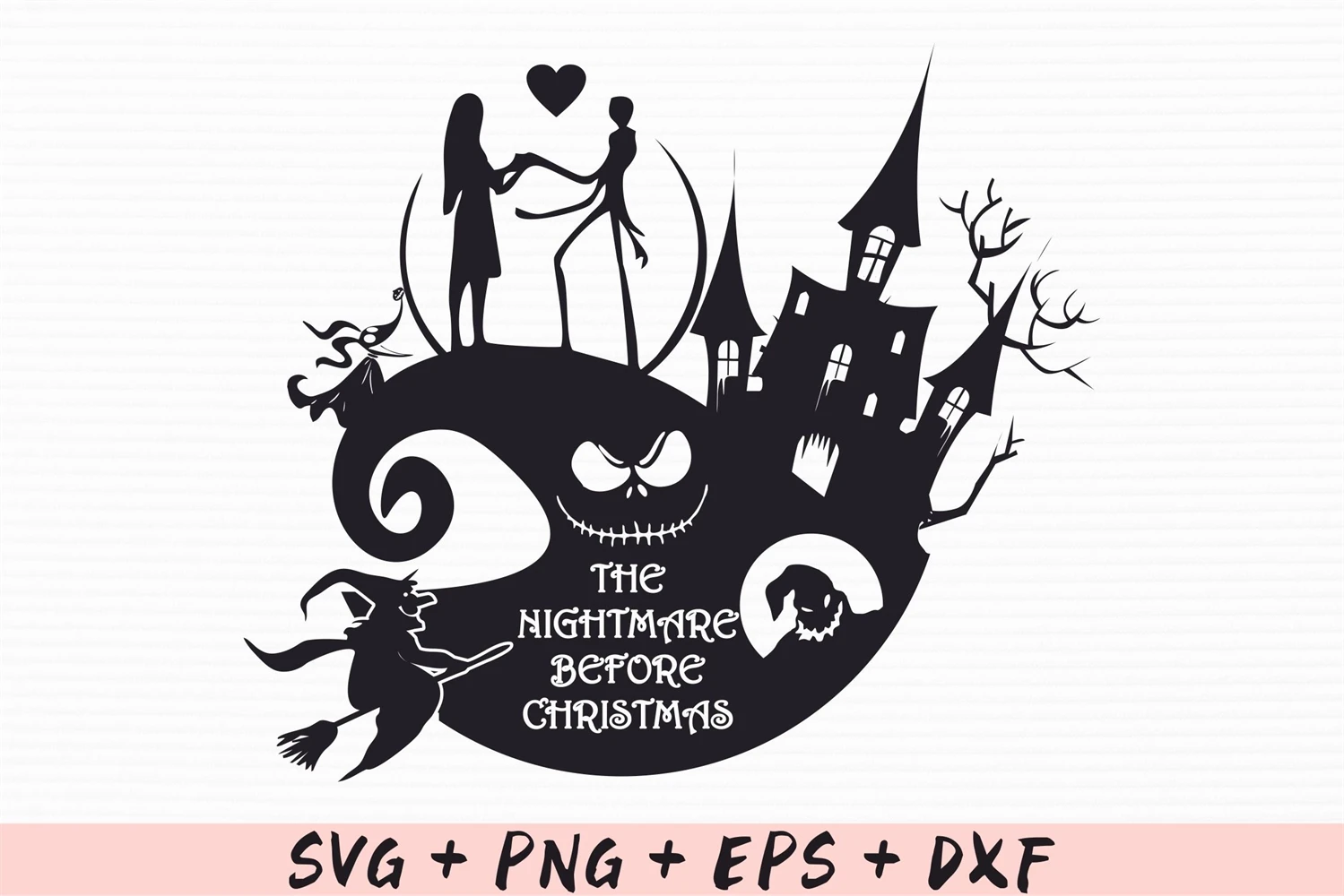 Jack Skellington SVG, Nightmare Before Christmas SVG, Jack Skellington  Shirt, Clipart, Instant Download, Design for Cricut or Silhouette 