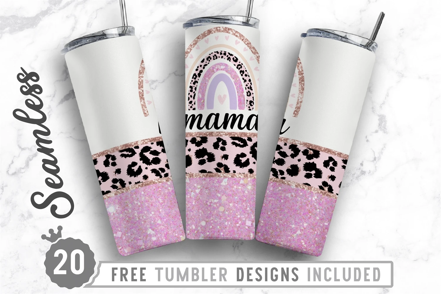 Mom Floral Tumbler 20oz/30oz Skinny Tumbler PNG