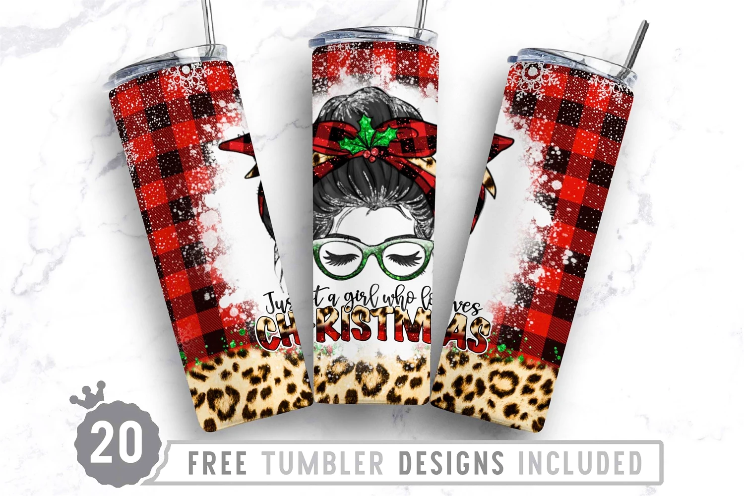 Christmas Skinny Tumblers – Just Plain Fabulous