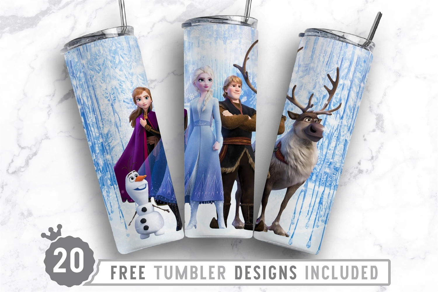 Disney world characters- 20oz stainless steel sublimated Tumbler