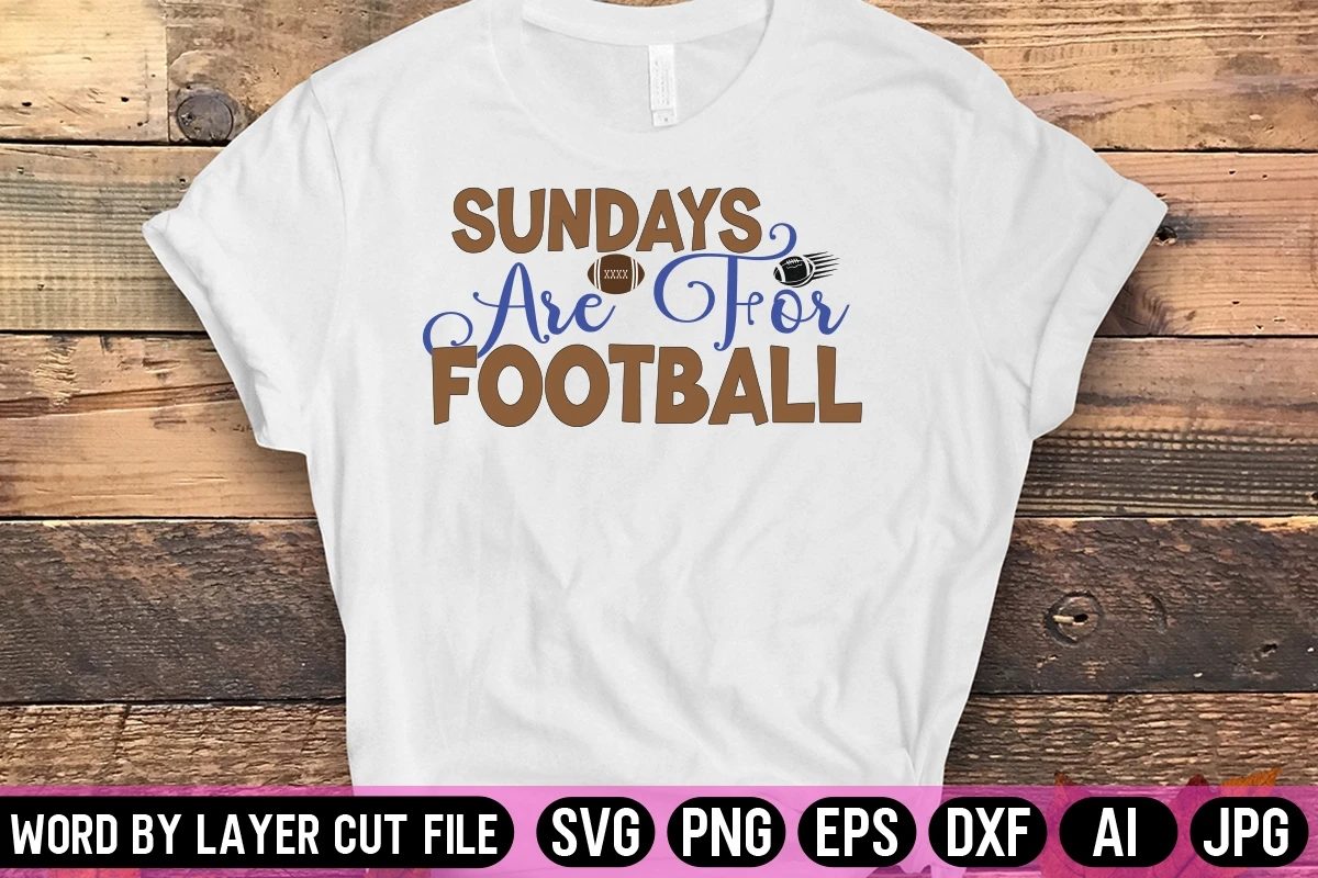 Sundays are for Football SVG