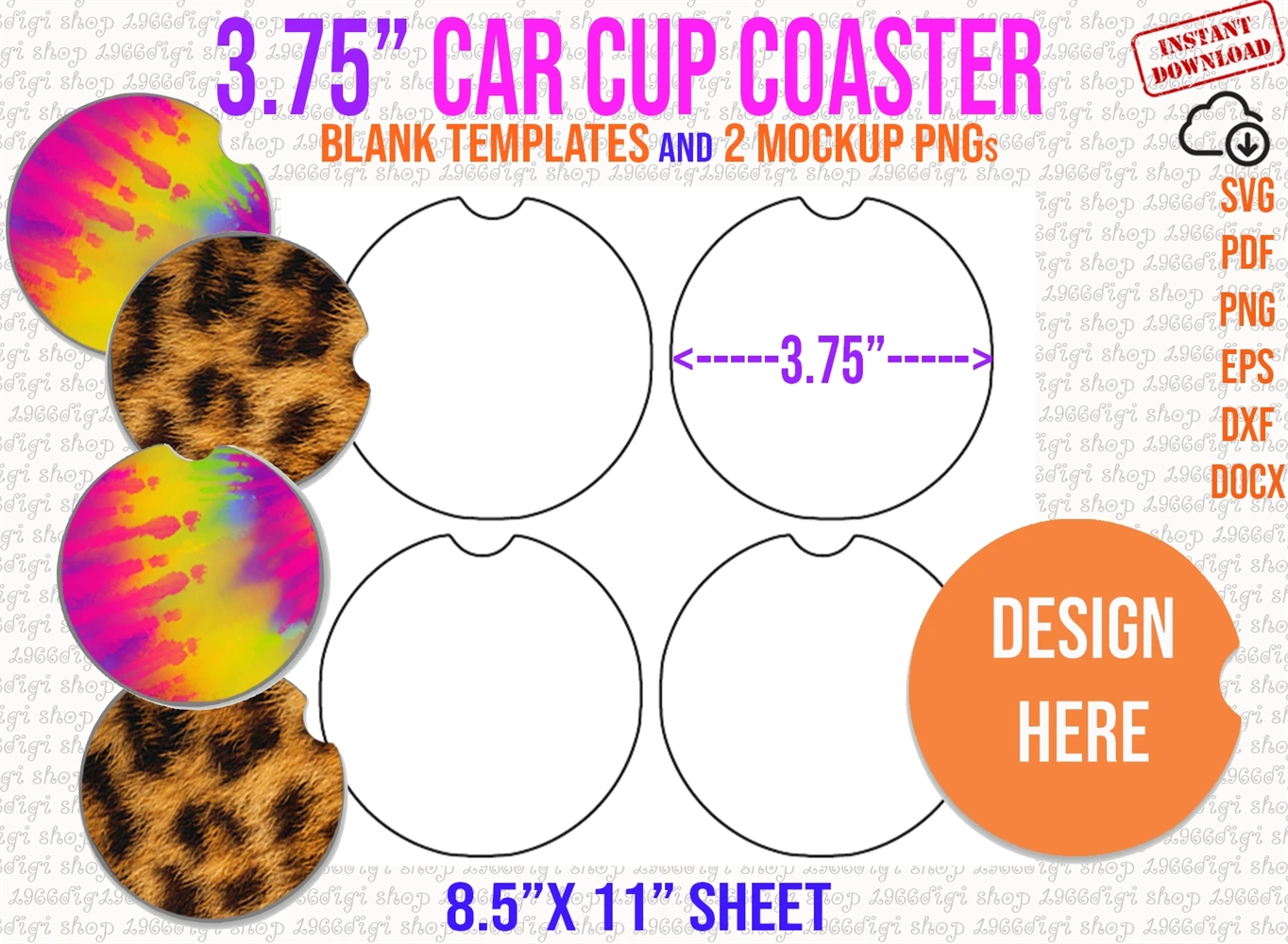 16oz Colster Can Template Full Wrap SVG PNG