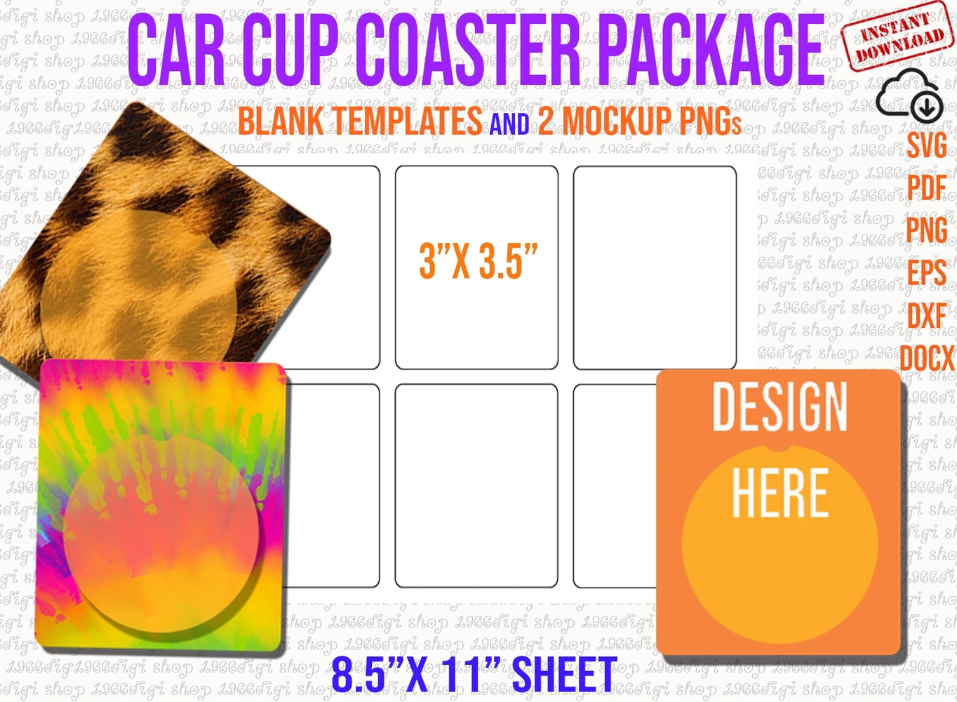 16oz Colster Can Template Full Wrap SVG PNG