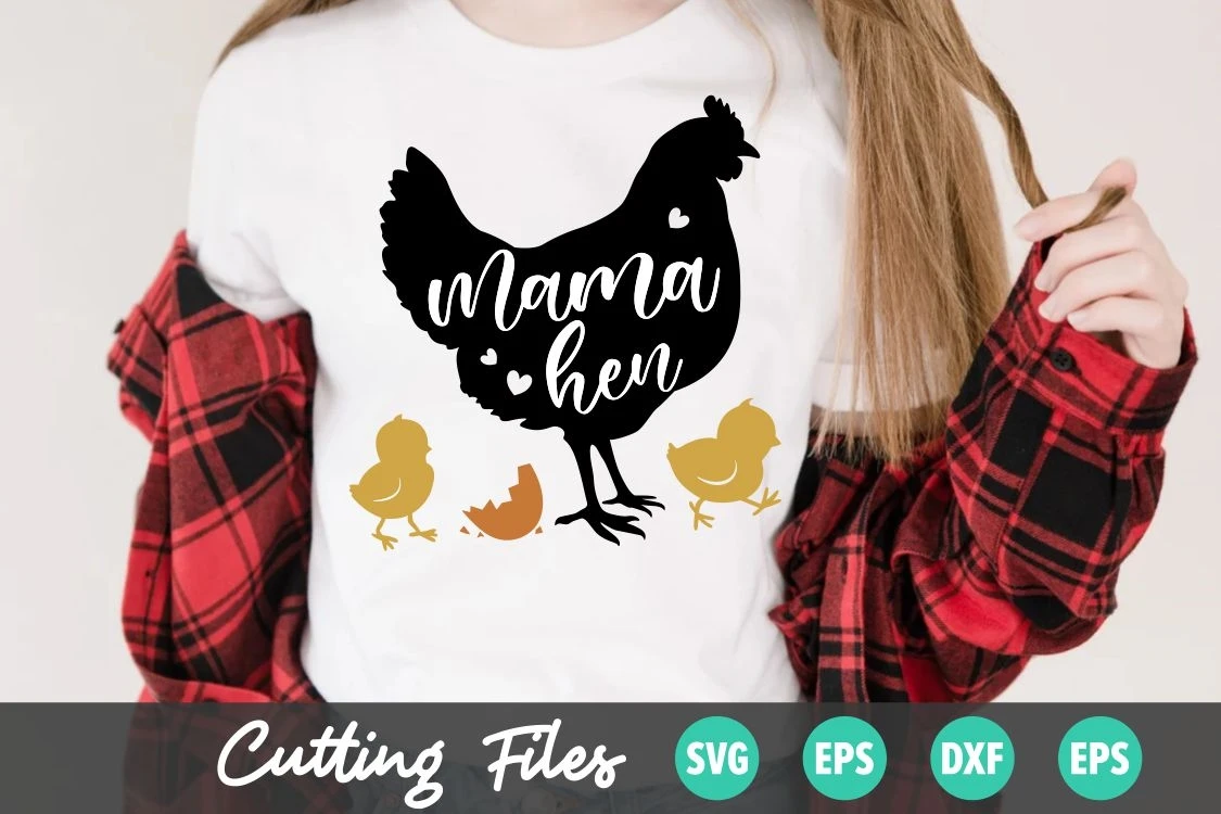 Chicken Mama SVG - Chicken SVG File For Silhouette SVG & Cricut