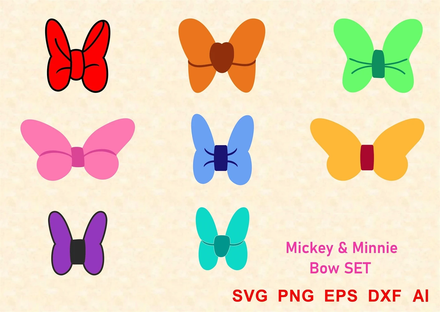 mickey mouse bow tie template