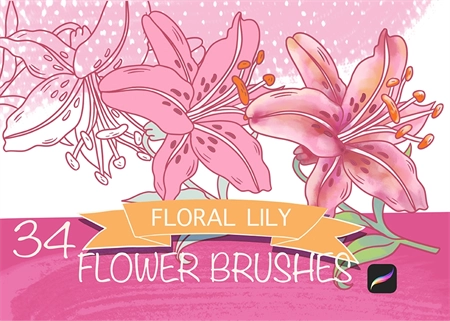 100+ Floral Stamps Procreate Gráfico por myprintscollection